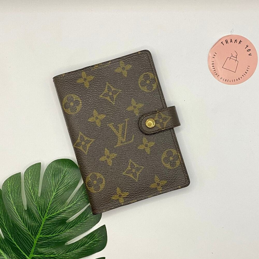 Louis Vuitton PM Agenda monogram planner Small wallet SLG Passport Holder